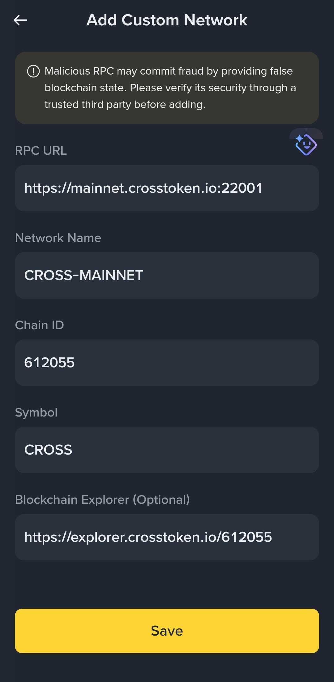 Binance Wallet setup step 4